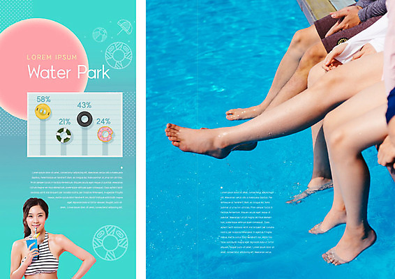PSD 템플릿 표지디자인 북디자인 출판디자인 여자 내지 음료 어린이 리플렛 북커버 가족 물놀이 휴가 야외수영장 수영장 사람 팜플렛 여러명 20대 성인 신체부위 여름 여름휴가 바캉스 비키니 한국인 다리 시원함 즐거움 튜브 민트색 워터파크 이미지템플릿 계절 수영복 감정 컬러 다수 관계 놀이 동양인 청년 파일형식 여름_계절