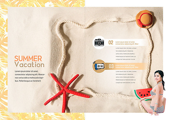 PSD 템플릿 표지디자인 북디자인 출판디자인 내지 리플렛 북커버 휴가 여름음식 불가사리 수박 한명 사람 팜플렛 20대 성인 여름 여름휴가 바캉스 비키니 모래사장 노란색 한국인 시원함 즐거움 성인여자한명만 제철과일 이미지템플릿 1 계절 수영복 감정 음식 바다 컬러 과일 극피동물 동양인 청년 제철 여자한명만 성인여자만 파일형식 여름_계절