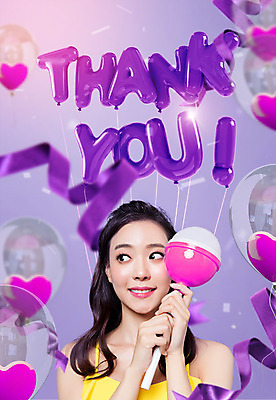 PSD 편집이미지 여자 리본 프로포즈 사탕 사랑 한명 미소 들기 사람 20대 성인 타이포그라피 파티 보라색 한국인 감사 꽃가루 풍선 땡큐 성인여자한명만 이미지편집 문자 1 감정 컬러 모션 디저트 표정 동양인 이벤트 청년 가루 여자한명만 성인여자만 파일형식