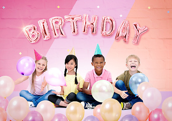 PSD 서양인 외국인 편집이미지 여자 남자 어린이 분홍색 흑인 웃음 사람 동양인 여러명 타이포그라피 10대 친구 반짝임 파티 고깔모자 축하 생일파티 생일 즐거움 생일축하 풍선 이미지편집 문자 모자_잡화 기념일 감정 컬러 다수 컨셉 관계 모션 청소년 표정 인종 이벤트 파일형식