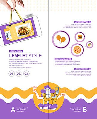 PSD 템플릿 표지디자인 북디자인 손 출판디자인 여자 내지 리플렛 2단접지 북커버 피자 한명 팜플렛 신체부위 스마트폰 보라색 치킨 햄버거 배송 쿠폰 야식 편리함 배달음식 음식배달 이미지템플릿 1 음식 컬러 컨셉 패스트푸드 서양음식 사람 핸드폰 스마트기기 배달 닭고기요리 파일형식