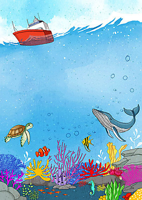 PSD 바다 백그라운드 일러스트 프레임 어류 풍경 사람없음 여름 파란색 바닷속 조개껍데기 해조류 거북이 시원함 고래 즐거움 프레임일러스트 선박 국내일러스트 계절 감정 컬러 수상교통 포유류 파충류 조개 수중 수중동물 해양식물 파일형식