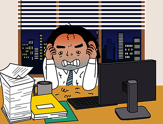 남자 일러스트 스트레스 한명 사람 성인 비즈니스라이프 업무 직장인 비즈니스맨 업무과다 야근 탈모 성인남자한명만 국내일러스트 AI파일 직업 1 라이프스타일 비즈니스 작업 증상 남자한명만 성인남자만 파일형식 벡터