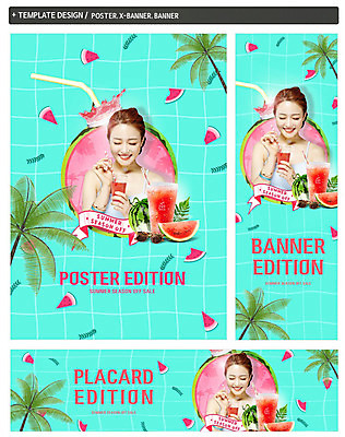PSD 템플릿 배너 배너템플릿 여자 가로배너 ZIP 포스터 세로배너 여름음식 수박 빨대 한명 20대 성인 여름 야자수 세일 한국인 현수막 민트색 수박주스 성인여자한명만 시즌오프 배너세트 제철과일 나무 1 계절 음식 컬러 과일 사람 동양인 청년 가로 세로 세트 과일주스 제철 여자한명만 성인여자만 파일형식 여름_계절