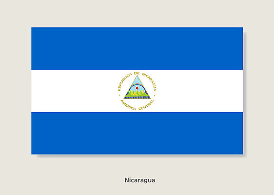 나라 일러스트 사람없음 세계 국기 니카라과 니카라과국기 국내일러스트 AI파일 남아메리카 파일형식 벡터