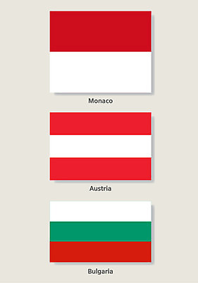 나라 일러스트 사람없음 세계 오스트리아 국기 모나코 불가리아 모나코국기 오스트리아국기 불가리아국기 국내일러스트 AI파일 유럽 파일형식 벡터 남유럽