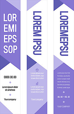도형 템플릿 배너 배너템플릿 세로배너 사람없음 보라색 현수막 삼각형 겹침 배너세트 AI파일 컬러 세로 세트 파일형식 벡터
