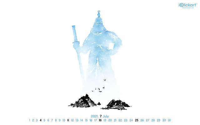 JPG 월페이퍼 바탕화면 7월 날짜 파일형식