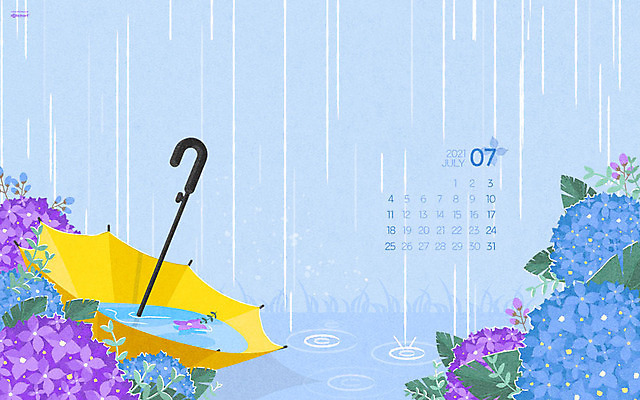 JPG 월페이퍼 바탕화면 7월 날짜 파일형식