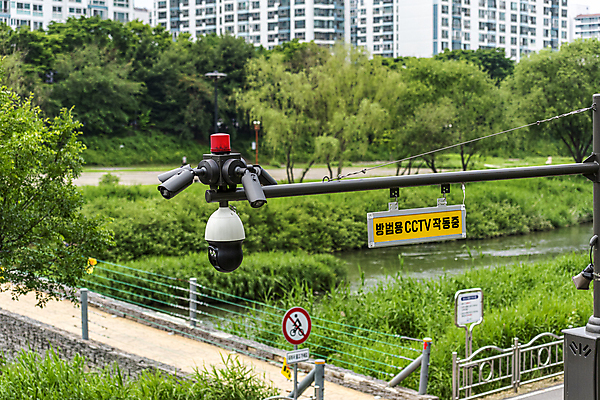 포토 JPG 주간 나무 공원 가로등 안전 사람없음 야외 강 사회이슈 보안 감시카메라 방범카메라 국내포토 자연요소 식물 공공시설 컨셉 카메라 파일형식