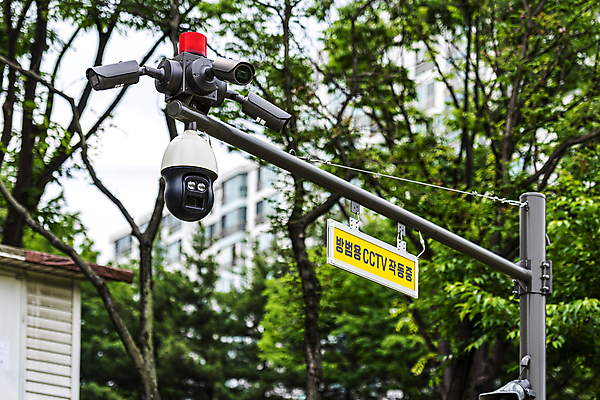 포토 JPG 주간 나무 가로등 안전 사람없음 야외 사회이슈 보안 감시카메라 방범카메라 국내포토 자연요소 식물 공공시설 컨셉 카메라 파일형식