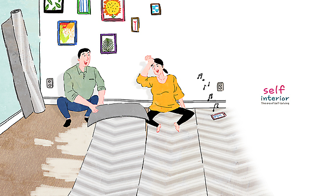 전신 PSD 여자 남자 행복 액자 일러스트 신혼부부 휴식 앉기 성인 두명 스마트폰 음악감상 장판 성인만 셀프인테리어 자급자족라이프 국내일러스트 라이프스타일 부부 감정 컨셉 모션 사람 핸드폰 스마트기기 인테리어 감상 신혼 파일형식