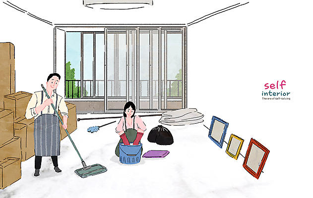 전신 PSD 여자 남자 행복 액자 거실 일러스트 창문 신혼부부 서기 성인 두명 상자 앞치마 발코니 잡기 무릎꿇기 먼지떨이 청소도구 청소 쓰레기봉투 대걸레 물양동이 성인만 셀프인테리어 자급자족라이프 국내일러스트 라이프스타일 부부 감정 모션 봉투 사람 인테리어 도구 양동이 신혼 파일형식