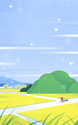 전신 PSD 한마리 여자 남자 반려견 어린이 일러스트 조류 하늘 산 여름방학 서기 풍경 소녀 소년 초원 두명 여름 손들기 시골 강아지 곤충채집 시골길 채집망 어린이만 국내일러스트 동물 1 계절 길 곤충 모션 방학 사람 반려동물 개 수집 파일형식 여름_계절