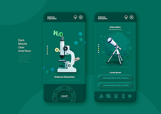 PSD 편집이미지 별 모바일 현미경 사람없음 행성 어플리케이션 우주과학 원자 청록색 온라인 천체망원경 원소기호 UI 인터페이스 화학기호 이미지편집 자연요소 기호 컬러 과학 실험기구 우주 망원경 파일형식