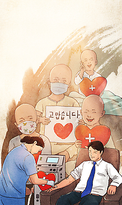 전신 PSD 여자 남자 어린이 일러스트 병원 사랑 마스크 들기 앉기 소녀 소년 여러명 상반신 성인 팻말 환자 간호사 하트 도움 감사 브이 나눔 헌혈 백혈병 국내일러스트 모양 감정 캠페인 다수 컨셉 의학 모션 프레임 사람 손짓 의료진 봉사 질병 파일형식