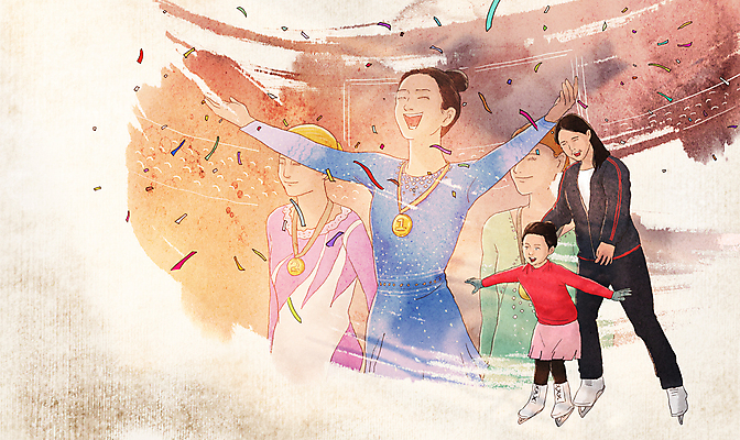 전신 PSD 외국인 여자 어린이 올림픽 일러스트 운동선수 소녀 여러명 상반신 성인 기쁨 꿈 스케이트 우승 피겨스케이팅 감독 연습 꽃가루 노력 소원 금메달 소원성취 시상식 피겨스케이터 여자만 국내일러스트 직업 감정 스포츠용품 스포츠 다수 사람 인종 스케이팅 최고 가루 메달 스케이터 파일형식