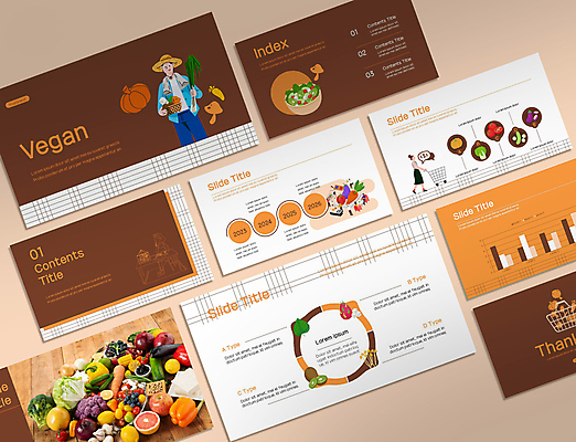 전신 템플릿 여자 남자 채소 과일 비즈니스 그래프 들기 여러명 상반신 성인 세트 갈색 쇼핑카 샐러드 농부 PPT 프레젠테이션 문서템플릿 채식 성인만 애니형PPT 비건 9P 비건음식 이미지템플릿 직업 음식 컬러 다수 모션 사람 쇼핑 카트 채식주의자 파일형식