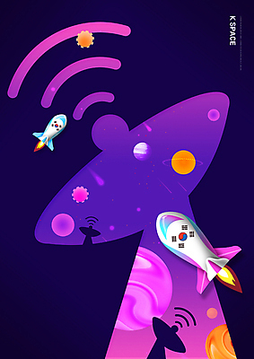 PSD 실루엣 별 일러스트 한국 사람없음 우주 보라색 행성 로켓 태극기 유성 우주선 위성안테나 로켓발사 위성수신안테나 국내일러스트 자연요소 아시아 컬러 촬영기법 안테나 국기 발사 파일형식