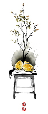PSD 접시 잎 의자 일러스트 캘리그라피 붓터치 사람없음 가을 나뭇가지 동양화 번짐 모과 낙관 국내일러스트 나무 식물 식기 계절 가구 과일 미술 파일형식 효과