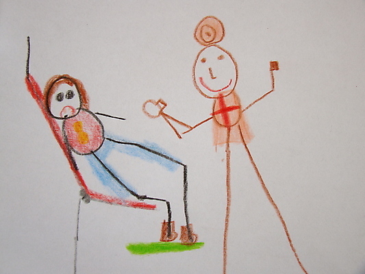 포토 JPG 해외이미지 어린이 일러스트 상상 의사 스케치 그림 치과의사 해외일러스트 미술 사람 의료진 파일형식 이미지허브