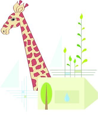 EPS 해외이미지 클립아트 나무 디자인 잎 일러스트 사람없음 컴퓨터그래픽 기린 해외일러스트 식물 포유류 그래픽 파일형식 벡터 이미지허브