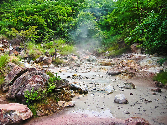 포토 JPG 해외이미지 호수 자연 수영장 풍경 사람없음 수증기 폭발 화산 웅덩이 분화구 용암 진흙 유황 지열 지옥 해외포토 산 생태계 파일형식 이미지허브