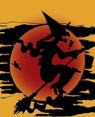 포토 JPG 해외이미지 모자 실루엣 일러스트 사람없음 태양 할로윈 무서움 빗자루 마녀 오싹 해외일러스트 자연요소 잡화 감정 촬영기법 청소도구 파일형식 이미지허브