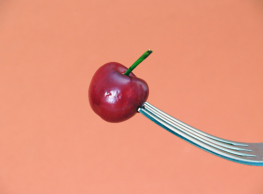 포토 JPG 해외이미지 포크 실내 근접촬영 사람없음 체리 코랄 해외포토 식기 뷰포인트 컬러 과일 내부 파일형식 이미지허브