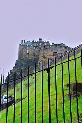 포토 JPG 해외이미지 하늘 사람없음 울타리 중세 언덕 스코틀랜드 해외포토 영국 담장 역사 파일형식 이미지허브