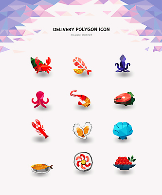 아이콘 조개 새우 어류 사람없음 게 굴 가재 해산물 배송 오징어 문어 생선구이 생선알 폴리곤 음식배달 2D아이콘 AI파일 어패류 연체동물 갑각류 알 수중동물 구이 생선요리 파일형식 벡터