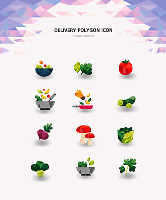 아이콘 토마토 채소 오이 사람없음 버섯 샐러드 프라이팬 브로콜리 배송 채식 순무 폴리곤 음식배달 비건음식 2D아이콘 AI파일 음식 주방용품 파일형식 벡터 비건