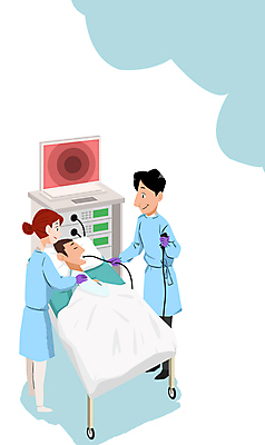 전신 PSD 여자 남자 일러스트 의료기기 병원 들기 상반신 성인 세명 눕기 모니터 환자 간호사 의사 건강검진 병원침대 위내시경 성인만 국내일러스트 의학 모션 사람 컴퓨터 의료진 침대 검사_조사 내시경 파일형식