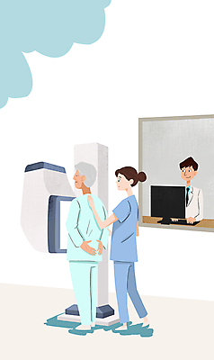 전신 PSD 여자 할아버지 노년 남자 일러스트 엑스레이 병원 서기 상반신 성인 세명 모니터 환자 간호사 의사 흉부 건강검진 국내일러스트 의학 모션 사람 컴퓨터 의료진 호흡기관 검사_조사 파일형식