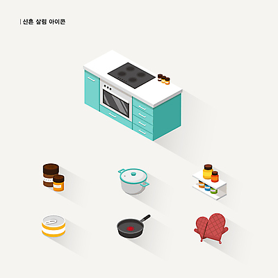 아이콘 주방용품 선반 사람없음 프라이팬 가스레인지 냄비 신혼 양념통 통조림 주방장갑 살림 신혼생활 신혼집 주방가구 혼수품 2D아이콘 AI파일 가구 생활용품 장갑 결혼 통 가전제품 레인지 양념 솥 오브젝트 파일형식 벡터