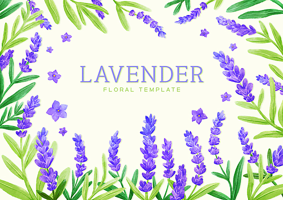 PSD 백그라운드 잎 일러스트 프레임 타이포그라피 사람없음 연두색 보라색 라벤더 프레임일러스트 카피스페이스 국내일러스트 식물 문자 꽃 컬러 초록색 공백 허브 파일형식