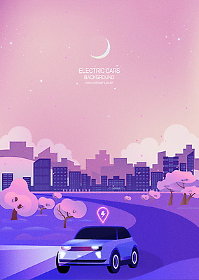 나무 구름 별 분홍색 여행 백그라운드 일러스트 사람없음 건물 보라색 운전 전기에너지 초승달 전조등 친환경 전기자동차 친환경자동차 국내일러스트 AI파일 자연요소 식물 건축물 컬러 모션 자동차 조명 환경 에너지 달 파일형식 벡터