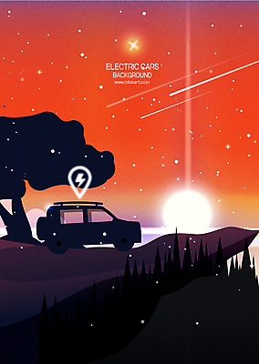 나무 실루엣 별 여행 백그라운드 일러스트 풍경 사람없음 태양 일출 노을 보라색 주황색 일몰 전기에너지 유성 전조등 친환경 전기자동차 친환경자동차 국내일러스트 AI파일 자연요소 식물 컬러 자동차 조명 촬영기법 환경 에너지 파일형식 벡터