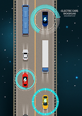 도로 백그라운드 일러스트 자동차 버스 사람없음 운전 트럭 전기에너지 친환경 전기자동차 친환경자동차 국내일러스트 AI파일 길 육상교통 교통시설 모션 대중교통 환경 에너지 파일형식 벡터