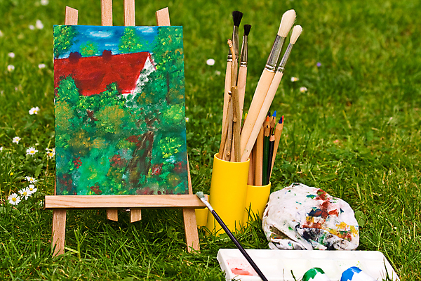 포토 JPG 해외이미지 미술 취미 사람없음 가로 빨간색 초록색 펜 노란색 정원 페인트 흰색 붓 이젤 그림 크레파스 캔버스 페인트붓 해외포토 컬러 문화예술 학용품 필기구 미술도구 파일형식 이미지허브