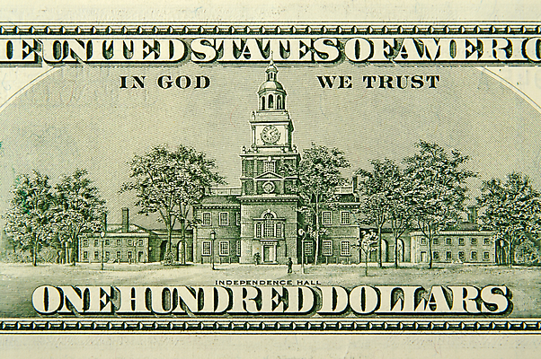 포토 JPG 해외이미지 지폐 돈 실내 사람없음 금융 경제 달러 외화 100달러 뒷면 해외포토 내부 재산 파일형식 이미지허브