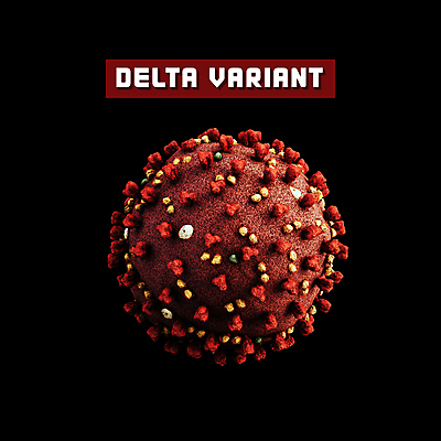 PSD 편집이미지 타이포그라피 사람없음 빨간색 3D 검은색 사회이슈 디지털합성 코로나바이러스 변이 델타변이바이러스 이미지편집 편집3D 문자 컬러 컨셉 바이러스 파일형식