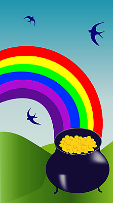 포토 JPG 해외이미지 무지개 돈 일러스트 사람없음 동전 행운 재산 황금 냄비 아치 보물 스펙트럼 해외일러스트 자연요소 컨셉 금융 솥 파일형식 이미지허브