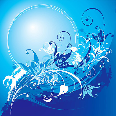 EPS 해외이미지 모양 꽃 파도 백그라운드 잎 꽃무늬 일러스트 추상 나선형 그래픽 물 파란색 소용돌이 화려 다발 그림 분무기 해외일러스트 자연요소 식물 바다 컬러 컨셉 무늬 회오리 파일형식 벡터 이미지허브