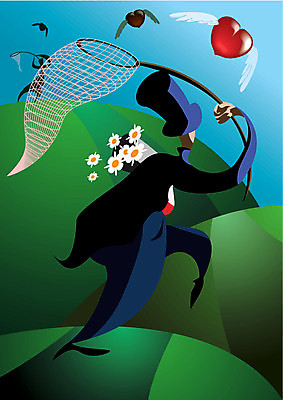 EPS 해외이미지 커플 남자 꽃 결혼 일러스트 사랑 하트 사냥 추적 해외일러스트 모양 식물 감정 관계 모션 사람 이벤트 파일형식 벡터 이미지허브