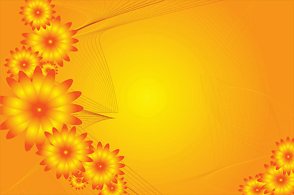 EPS 해외이미지 디자인 꽃 선 백그라운드 오렌지 일러스트 추상 미술 컬러풀 노란색 맑음 소용돌이 해외일러스트 식물 컬러 무늬 과일 날씨 문화예술 회오리 파일형식 벡터 이미지허브