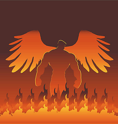 EPS 해외이미지 일러스트 불 불꽃 어둠 힘 고통 무서움 악마 그림 지옥 해외일러스트 자연요소 감정 파일형식 벡터 이미지허브