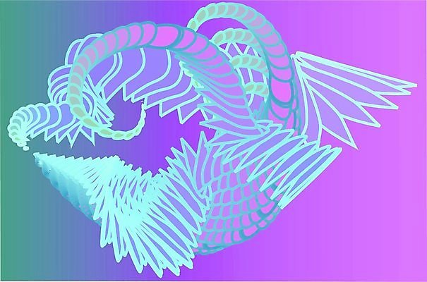 EPS 해외이미지 모양 백그라운드 일러스트 추상 미술 파란색 보라색 신비 공상 터키석 해외일러스트 컬러 컨셉 무늬 문화예술 보석 파일형식 벡터 이미지허브