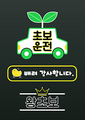 한마리 스티커 일러스트 자동차 왕관 병아리 타이포그라피 사람없음 새싹 보호 교통안전 안전운전 배려 왕초보 초보운전 국내일러스트 AI파일 식물 문자 1 육상교통 컨셉 조류 안전 운전 파일형식 벡터