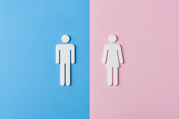 포토 JPG 스튜디오촬영 사람모양 실내 사람없음 하이앵글 사회이슈 파란배경 갈등 성별 성별표시 성차별 분홍색배경 젠더 국내포토 모양 뷰포인트 분홍색 백그라운드 컨셉 표시 내부 파란색 차별 파일형식